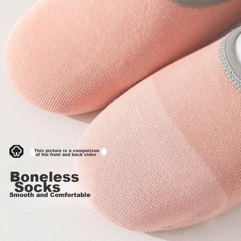 Ziyouxi Yoga Socks for Women, Non-Slip Shock-Absorbing Sports Fitness Short Socks, Pilates Dance Seamless No-Heel Boat Socks for Spring And Summer