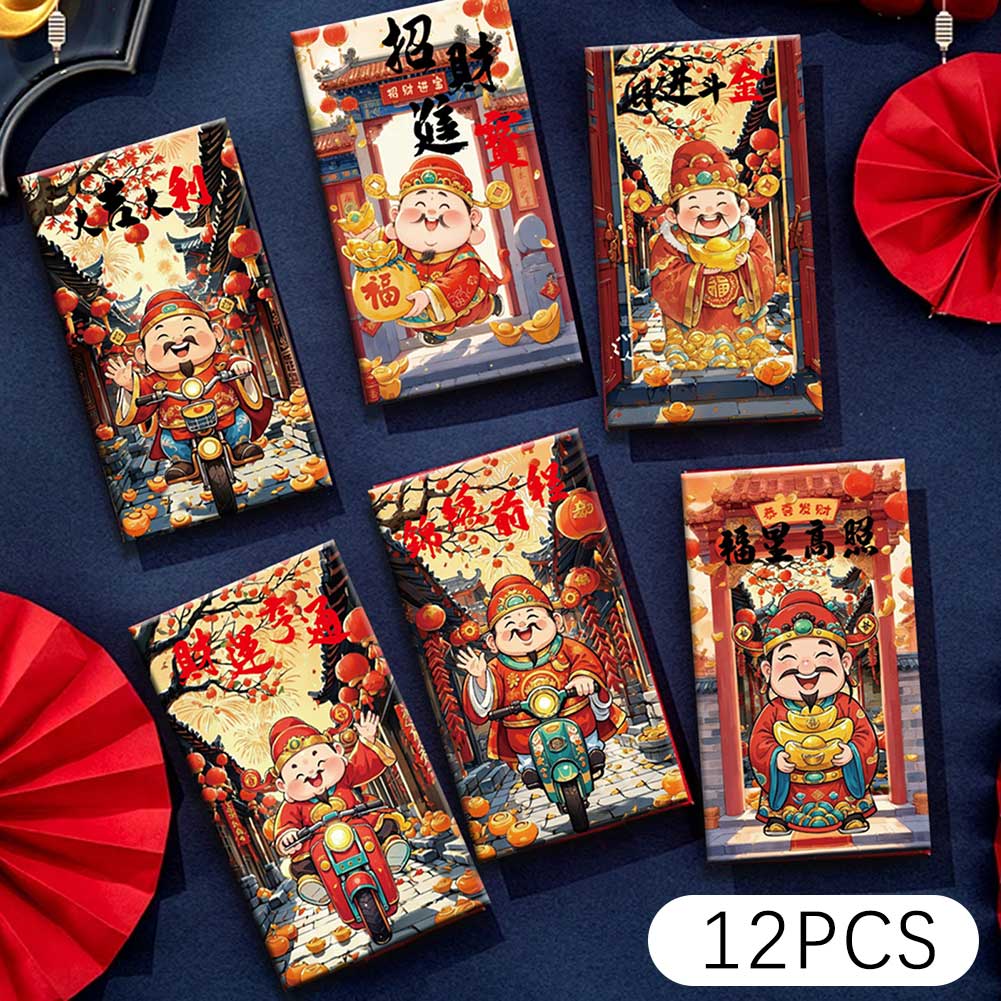 Happy Money Envelope Chinese Tradditonal Classic Red Packet For Spring Festival