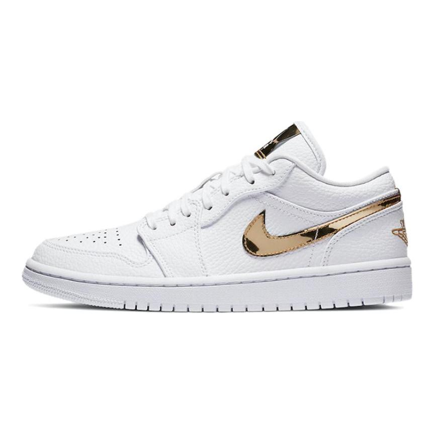 Air Jordan 1 Retro Low 'White Metallic Gold' Women's Jordan CZ4776-100