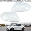 Rearview Mirror Cover Cap For Toyota Yaris     2024 White Door Side Mirror Housing Cover Cap Car Accessories