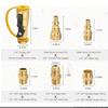 Propane Quick Connect 7pcs Set for Low Pressure RV Gas Appliances Compatible with Camping Stoves Heaters Grills and Fire Pits