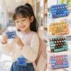 26-Key Decompression Button Toy Transparent Dual-Tone Keyboard Keychain Kids Bag Pendant