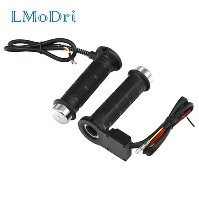 LMoDri Motorcycle Heating Grips 7/8" 22mm Heated Handle Bar Motorbike Heating Grip Molded Grips Handlebar