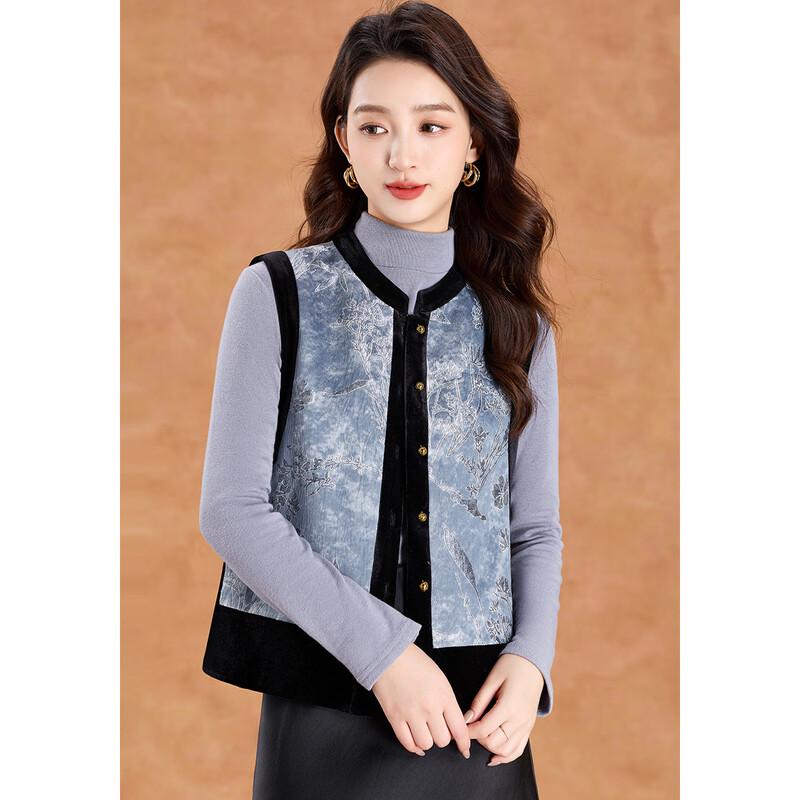 Kebell New Chinese Style Patchwork Sleeveless Vest
