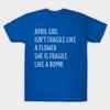 Unisex Fashion TShirt April Girl Print TShirt Plus Size XS-6XL T-Shirt 100%Cotton Tops O Neck Short Sleeve Tees