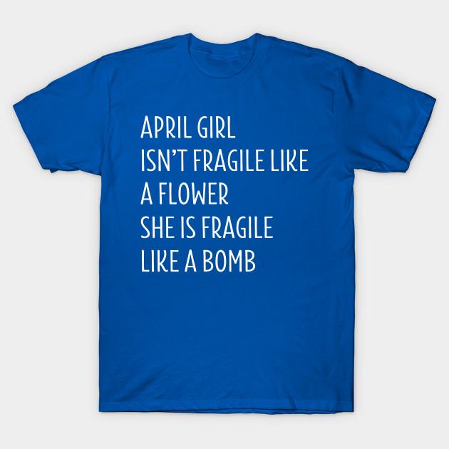 Unisex Fashion TShirt April Girl Print TShirt Plus Size XS-6XL T-Shirt 100%Cotton Tops O Neck Short Sleeve Tees