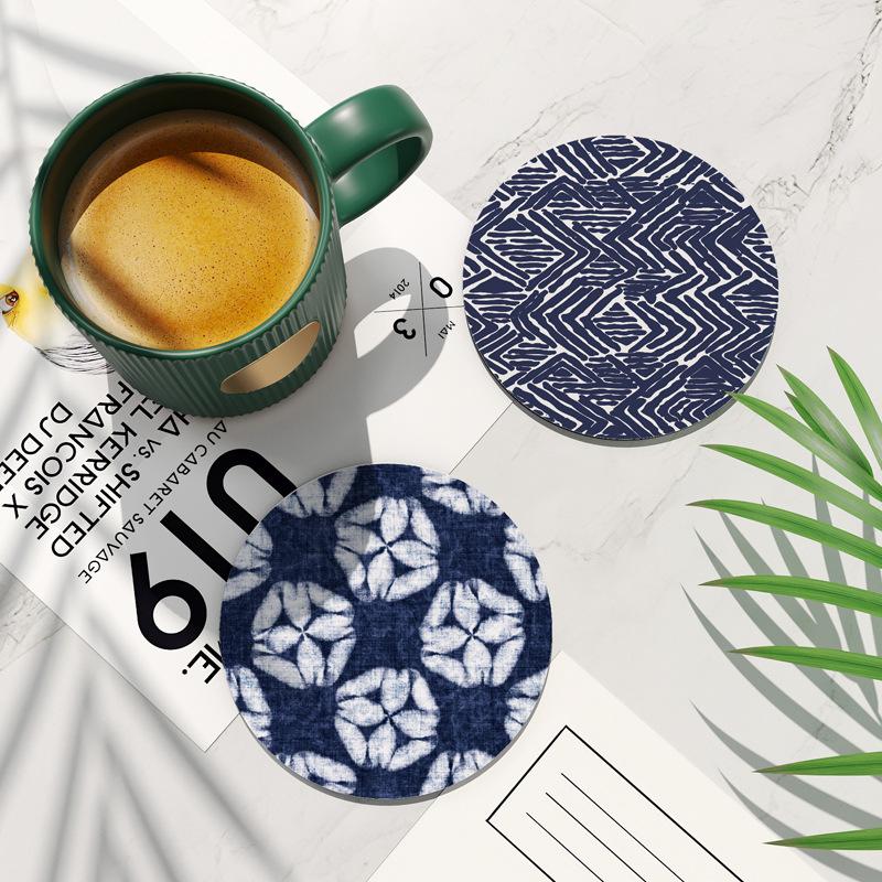 Coaster, Diatom Mud Cushion, Absorbent Cushion, Washing Mat, Dining Table, Heat Insulation And Anti-Scalding, Teacup Mat, Round.