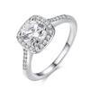 Fashion Rings For Women  Wedding Engagement Jewelry Accessory Cubic Zircon Stone Promise Finger Ring Anillos Femme