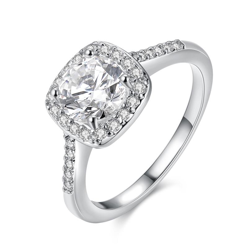 Fashion Rings For Women Wedding Engagement Jewelry Accessory Cubic Zircon Stone Promise Finger Ring Anillos Femme