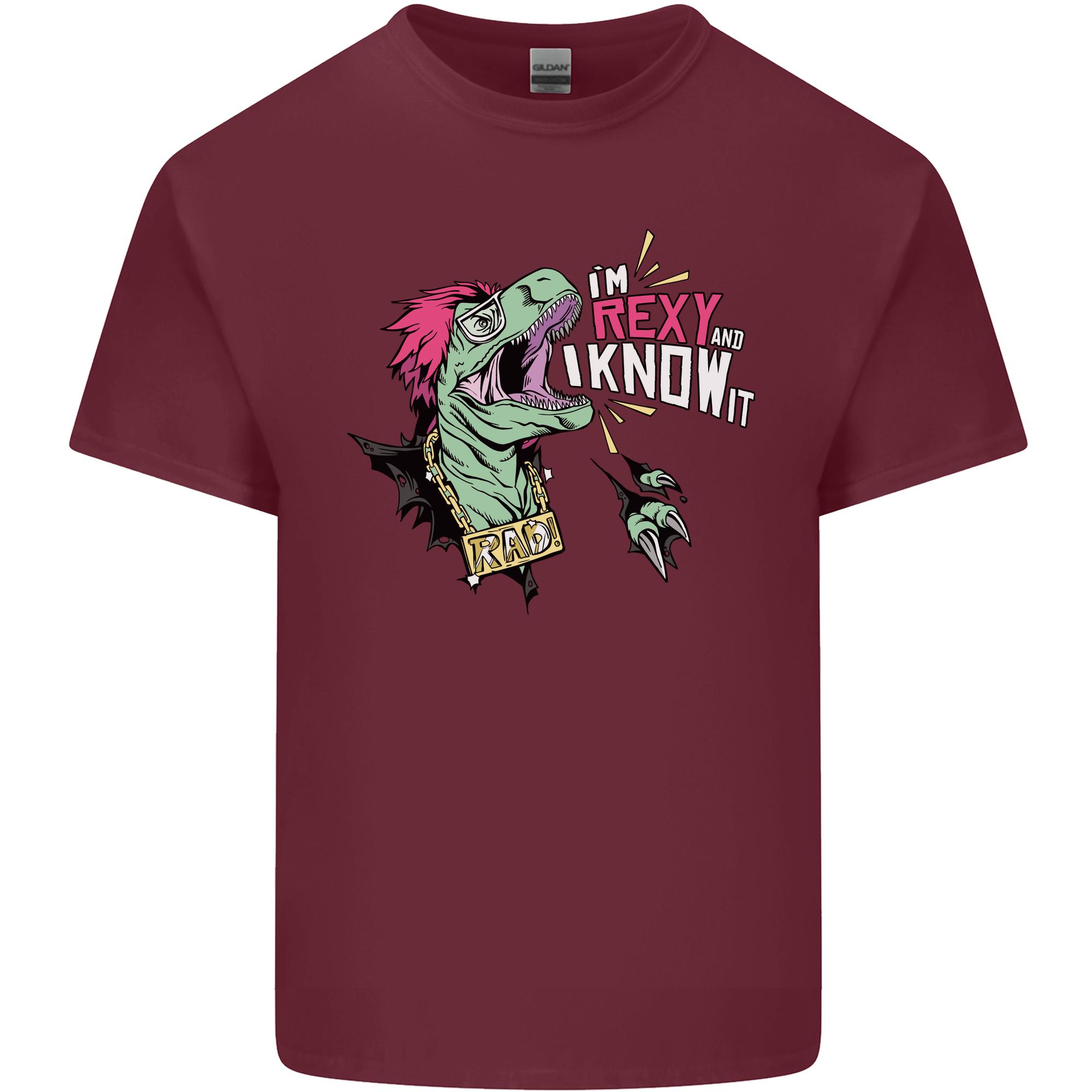 Dinosaurs TRex Im Rexy and I Know It Sexy Unisexs Light Cotton TShirt S