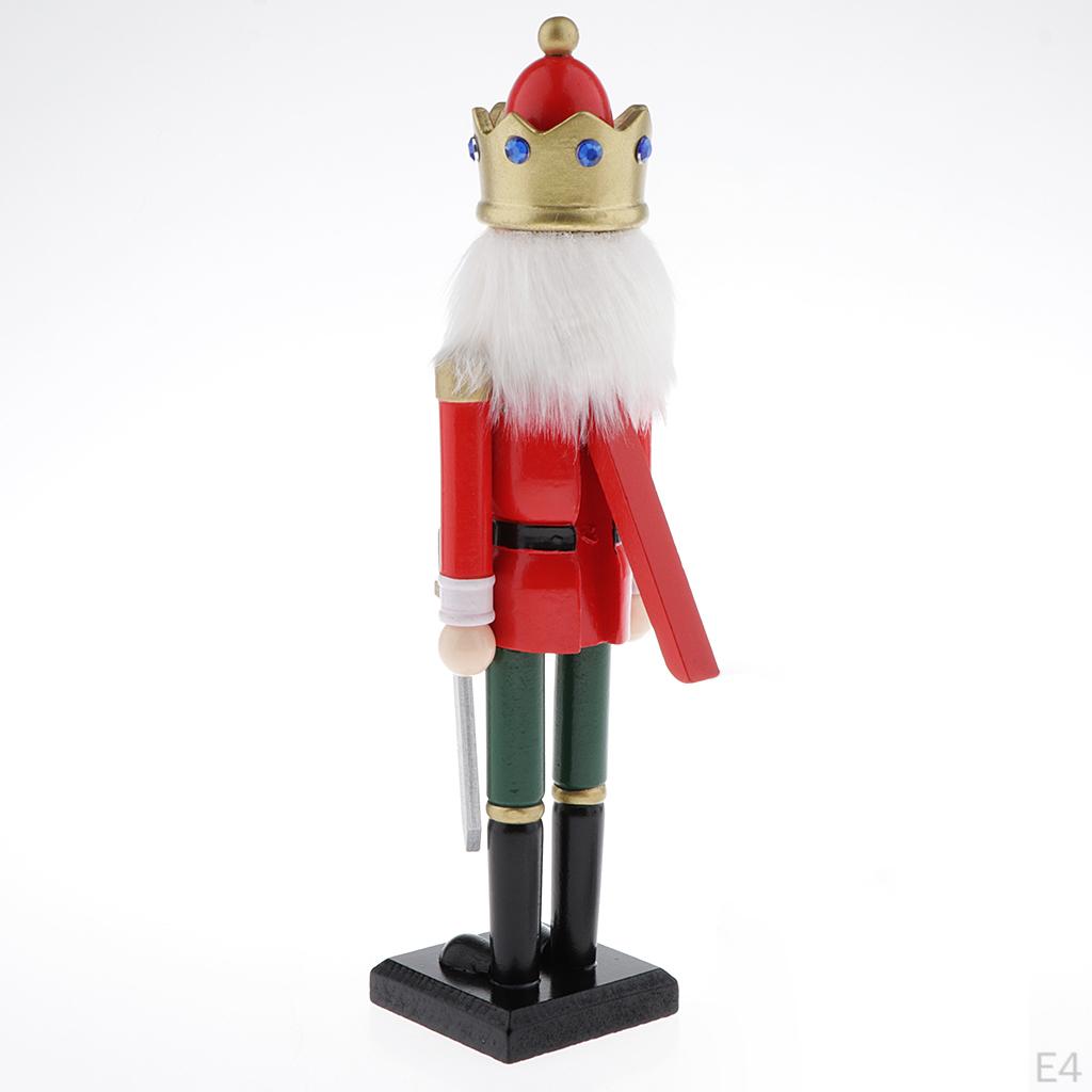 30cm Holzsoldat Nussknacker auf Ständer - Neuheit Weihnachtsdekoration Heimdeko Geschenke