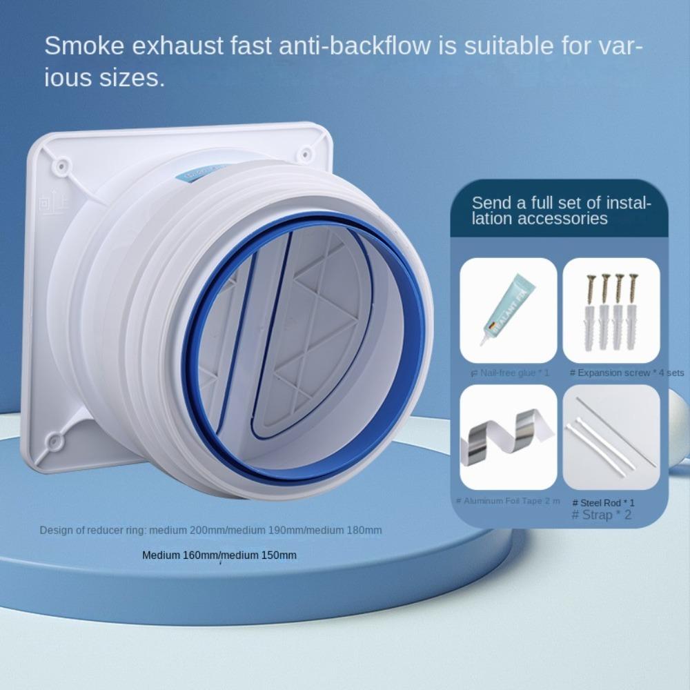 Zpětný ventil ventilačního potrubí Vzduchový výstup Čerstvý systém Kouřovod Zpětný ventil Univerzální