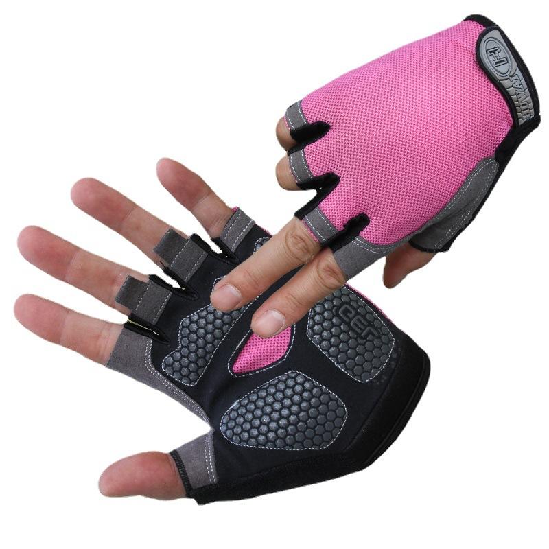 Men's Half-finger Training Breathable Mesh Gloves Electric Vehicle Motorcycle Riding Gloves Thin Fitness Half-finger Gloves