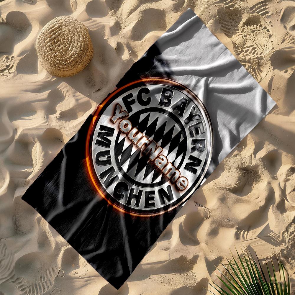 Bayern Munich Customize Your Name Beach Towel Super Soft Microfiber Quickdry Fabric Suitable for Sports Travel Swimming Yoga Bathroom Beach And Pool