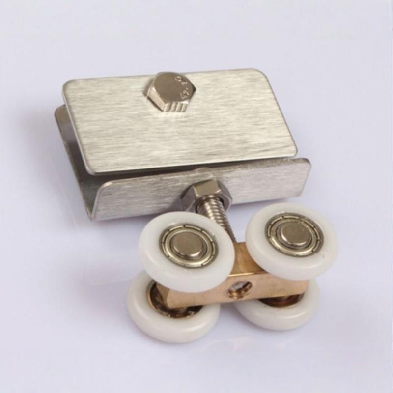 Copper Bearing Hanging Wheel Sliding Door Pulley Roller Full Copper Bearing Lightweight Design with Clips Screw for Home