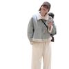 Women's 2024 Winter Fashion Loose Lambswool Leather Jacket - Warm & Versatile