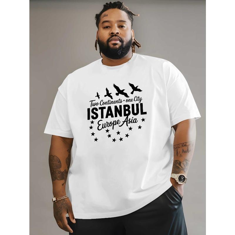 

Стамбул, где Европа встречается с Азией Мужские футболки с принтом Рубашки для активного отдыха и повседневные Мужские последние свободные футболки большого размера, БОЛЬШОЙ РАЗМЕР 2XL белый