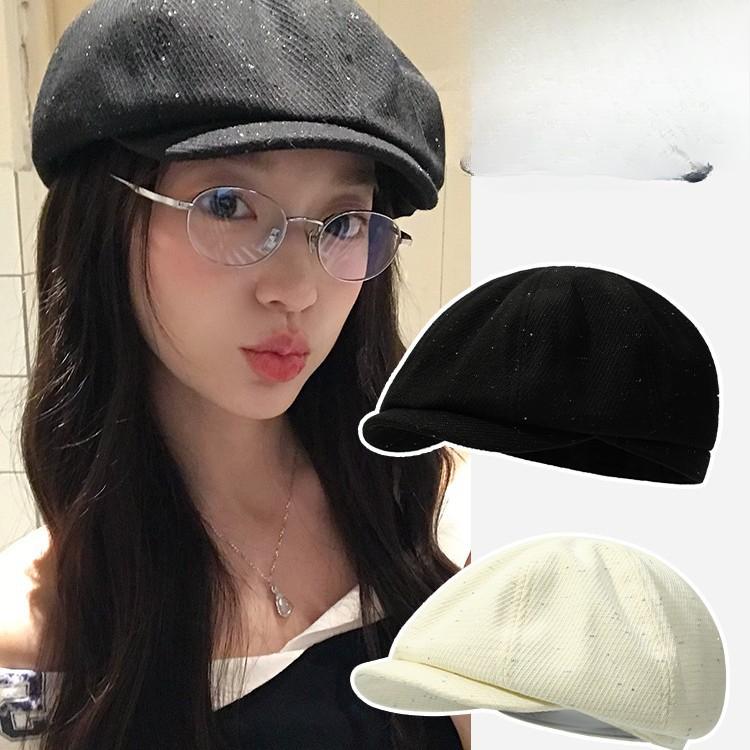 Autumn and Winter Casual Starry Clouds Beret Korean Versatile Face Showing Small Octagonal Hat Fashionable Windproof Painter Hat