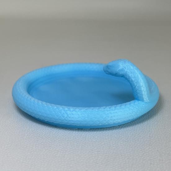 3D Printed Snake Tray Desktop Decorative Trinket Dish Multifunctional Jewelry Display Tray for Bracelet Earring Necklace