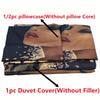 3Pcs Duvet Cover Set (1*Duvet Cover + 2*Pillowcase) Fashion Black Girl Print Bedding Set Soft Comfortable Duvet Cover