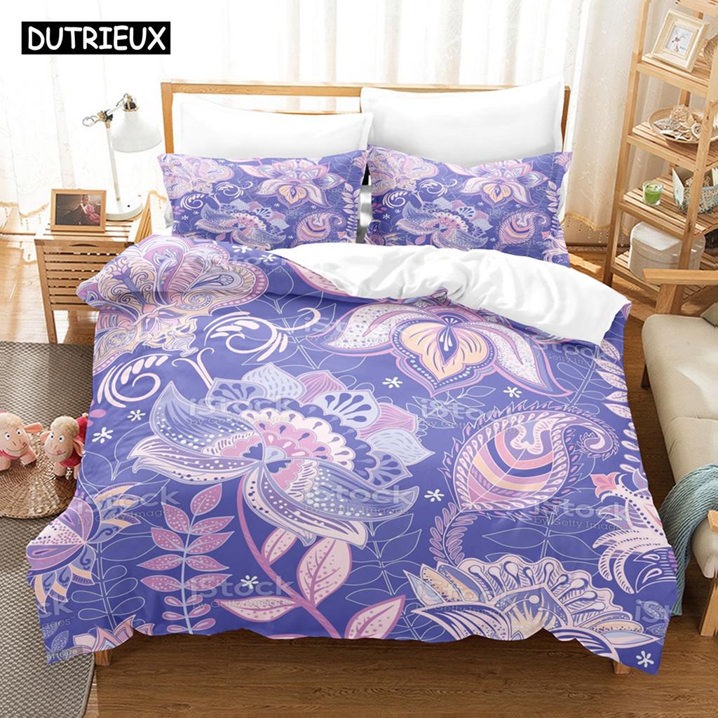 3D Printed Bohemia Art Design Bedding Set Down Quilt Cover With Pillowcase Double SIngle King