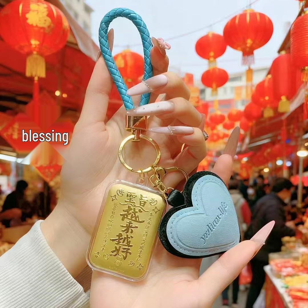 Брелок из чистого золота 999 пробы: Рождественский подарок  Становится лучше  и Счастливый кулон-брелок для телефона