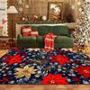 Modern Christmas Xmas Tree Print Living Room Decoration Carpet Non-slip Washable Bedside Mat Soft Easy Clean Restaurant Carpets