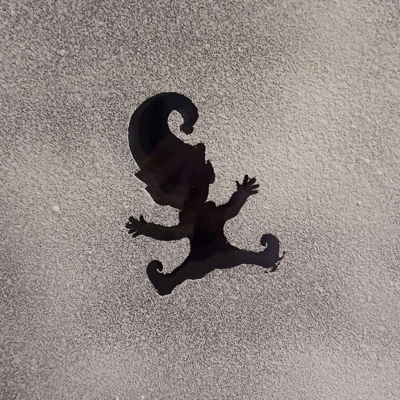 Christmas Gnome Shape Wooden Stencil Footprints Template Xmas Tree Ornament Gnome Elf Footprint Christmas Window Floor Decor