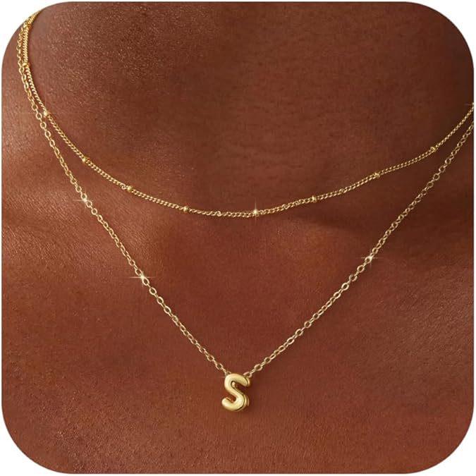 Trendy 26-Letter Pendant Layered Necklace: Elegant Women's Statement Clavicle Chain