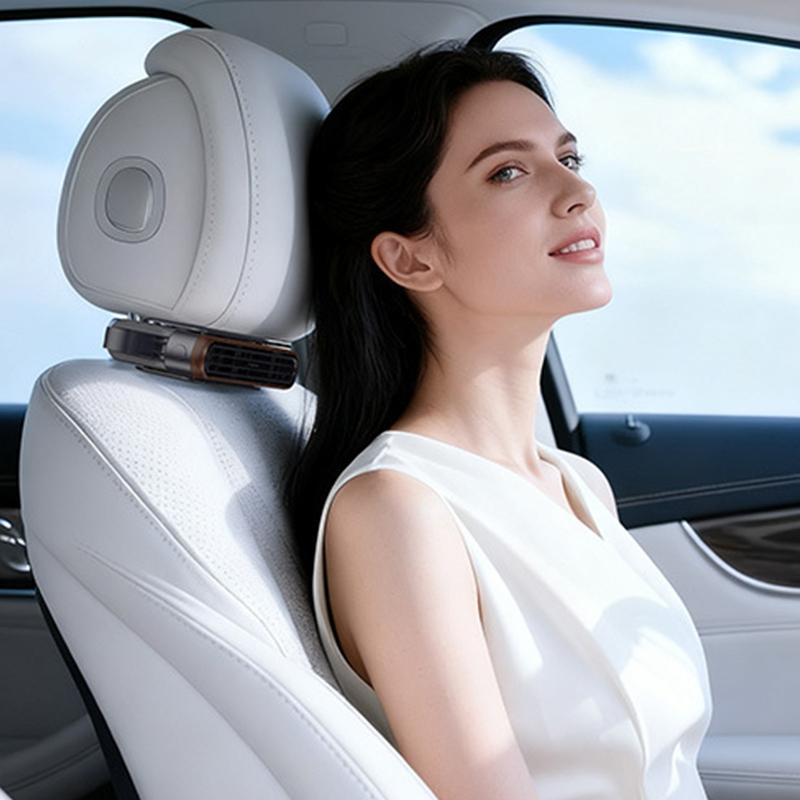 Portable Car Fan - USB Cooling Vehicle Accessory, Quiet Compact SUV Seat Fan, Adjustable Airflow Design, Efficient Proced
