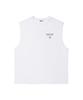 WACKY WILLY Summer Print Sleeveless T-Shirt White