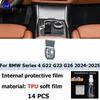 For BMW Series 4 G22 G23 G26 2024-2025  Automotive interior center console protection sticker LCD display matte TPU protective