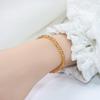 Österreichisches Gelbtopas & Orange Facettiertes Perlenarmband für Damen - Einfaches Best-Friend-Geschenk