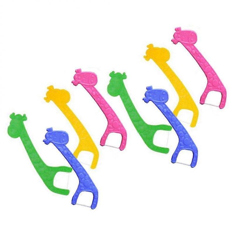 Childrens Tooth Flosser Fun Kids Flosser Plaque Removal Food Particle Removal for Oral Hygiene 60Pcs