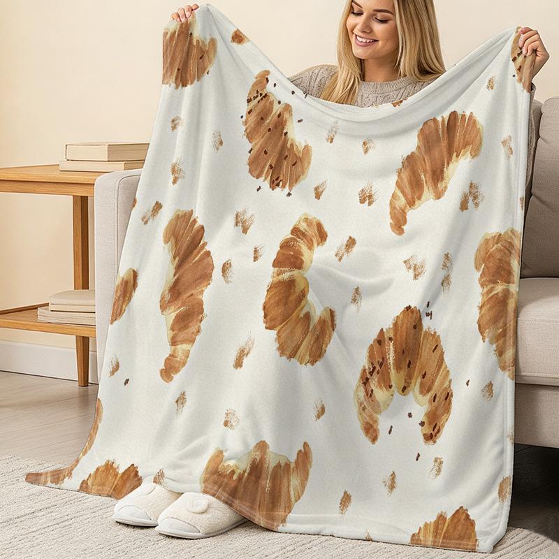 Flannel Blanket: Lightweight, Soft & Skin-friendly Cozy Warm Throw – Home Decor for Halloween, Christmas, Comfortable