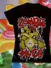A New Unisex Y2K Punk Gothic Harajuku Style T-Shirt Featuring a Black Design with 'Zombie Hugs' Printed On It