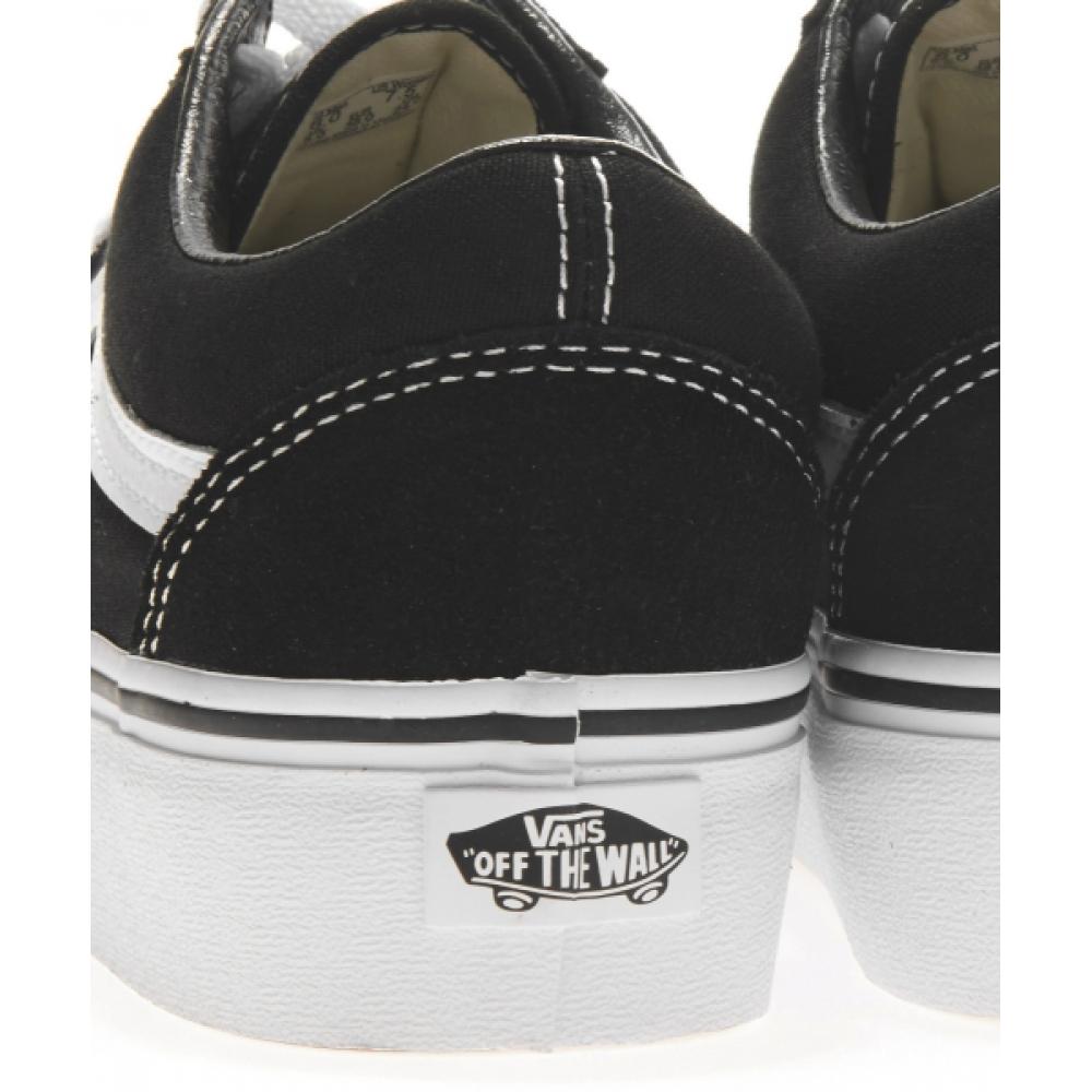 Barnes Old School Platform   Black White Vn0a3b3uy281