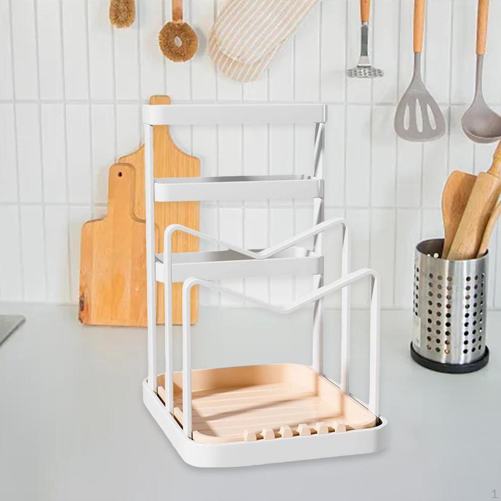 Cutting Board Organizer Kitchen Utensils Holder Rack,Multifunctional Knife Block Pot