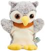 PUPPET COLLECTION NATURE & FARM Owl Hand Puppet, Gray, Small