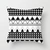 Black and White Geometric Portrait Pillowcase Home Sofa Office Cushion  Cover  Decor Car Decoration