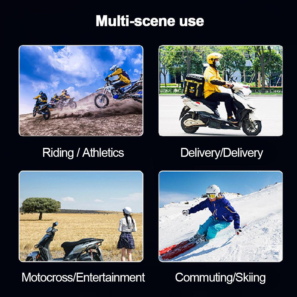 Waterproof Motorcycle Helmet Headset Wireless Bluetooth Headset HandsFree Call Kit Moto Stereo Earphone for Motorcycle Helmet
