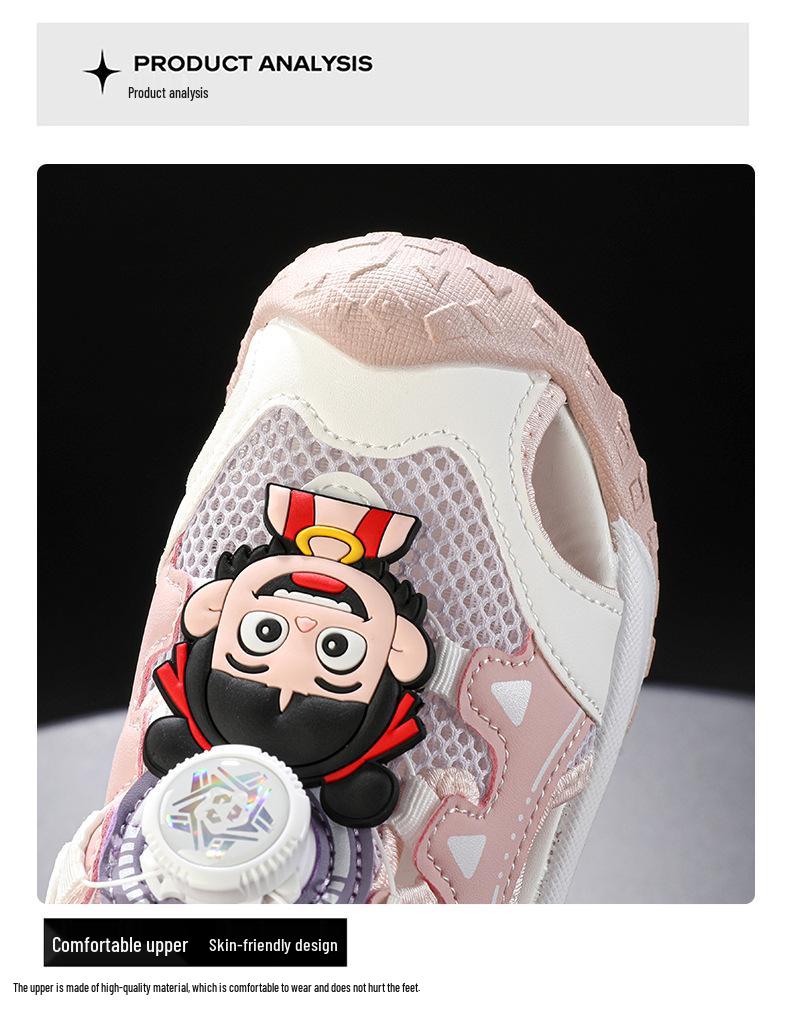 Children's 2025 Summer Rotating Button Closed-Toe Water-Resistant Breathable Sandals