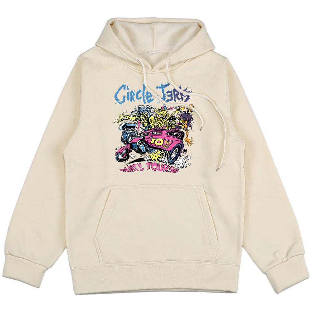 Punk Band Circle Jerks Hoodies Unisex Streetwear Winter Hooded Men Women Sudaderas Heavy Mental Graphic Clothing