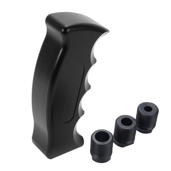 Universal Car Shift Knob, Pistol Grip Aluminum Gear Stick, Weighted Manual Shifter Handle with 3 Adapters