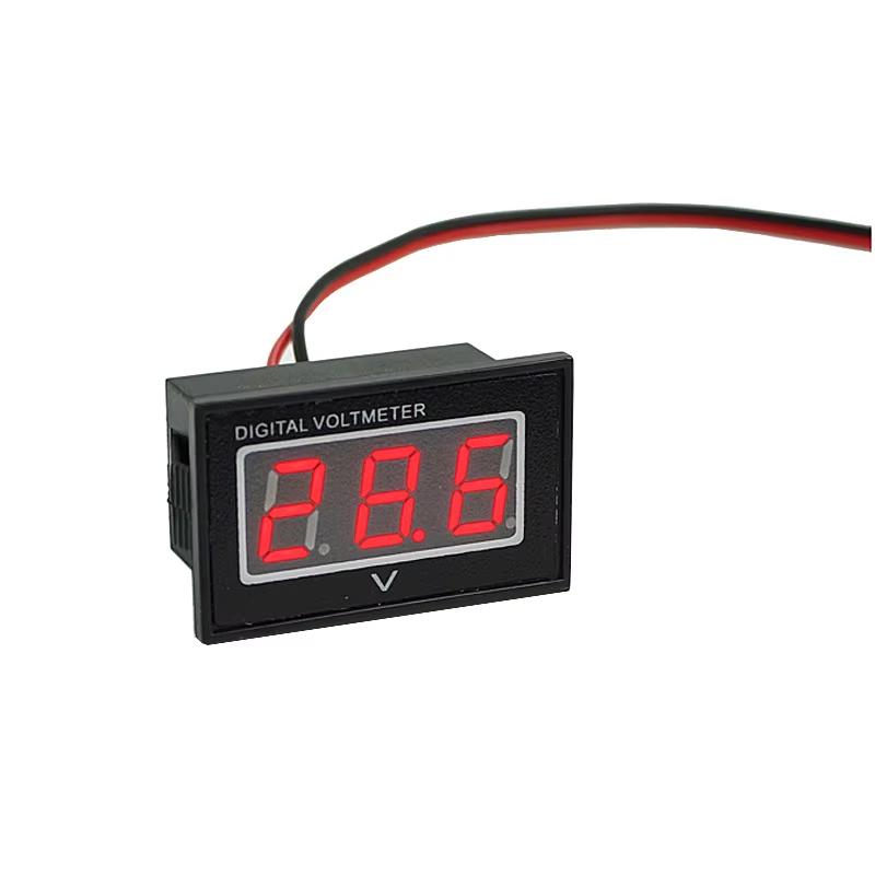 10PCS/lots DC2.5-30V Digital Digital Display Voltmeter/Reverse Connection Protection V40D Full Waterproof/Two-Wire