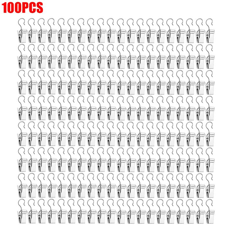 200/10PCS Etal Curtain Clips Hanging Photos Drapes Clamps Tent Lights Party Decorations Crafts Clip Christmas Party Wire Holder