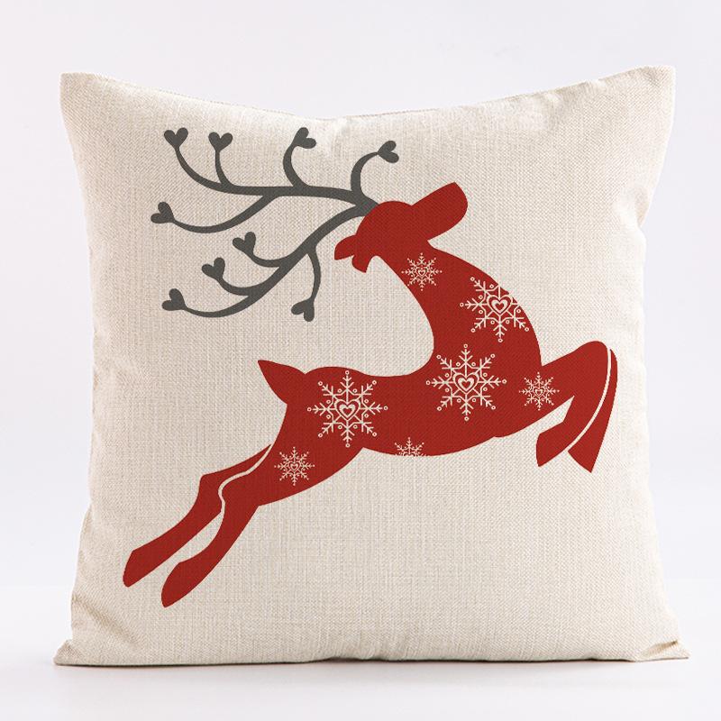 Watercolor Pattern Of A Moose Throw Pillow Cover With Short Plush Print Living Room Sofa Decoration Cushion Cover Pillow Covers