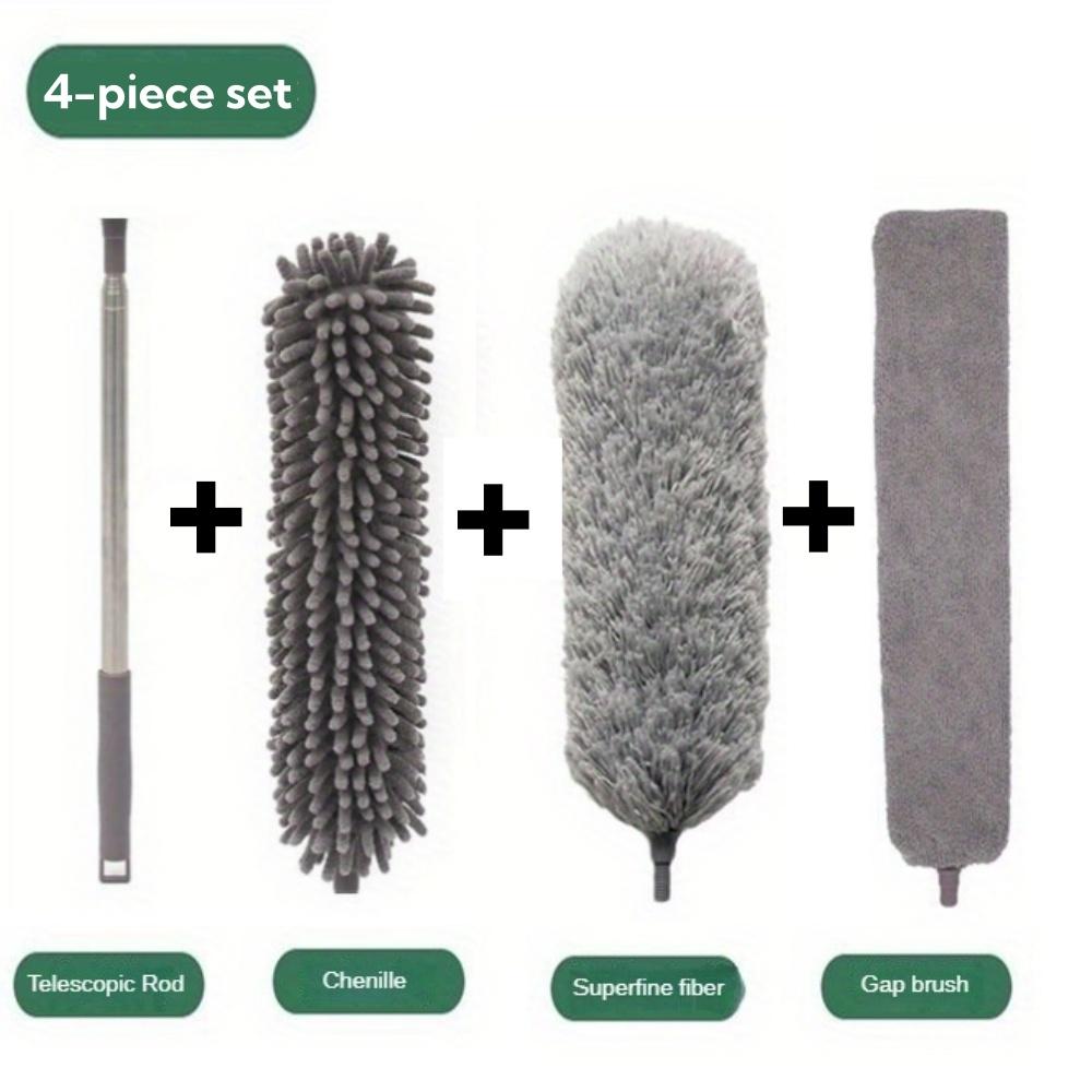 Bardzo długi chowany pyłochłon z giętką głowicą, zmywalna szczotka do kurzu do wysokich sufitów, wentylatorów, mebli, samochodu, narzędzie do czyszczenia wielokrotnego użytku