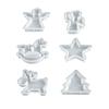 Festival Candle Making Set Silicone Molds With Reindeer Horse Star Angel Shape For Holiday Decors Gifts