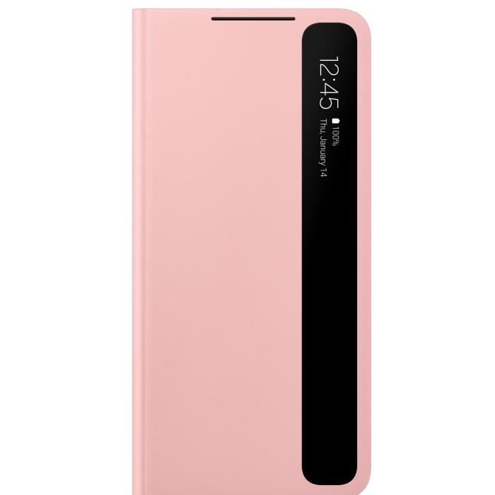 Smart Clear View Cover S21 Plus Rose